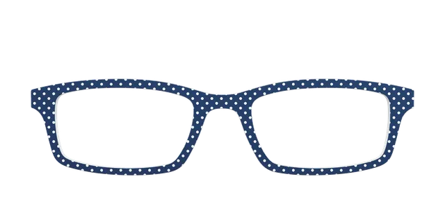 Pair Eyewear Solid Tops Navy Pin Dot top magnetico blu