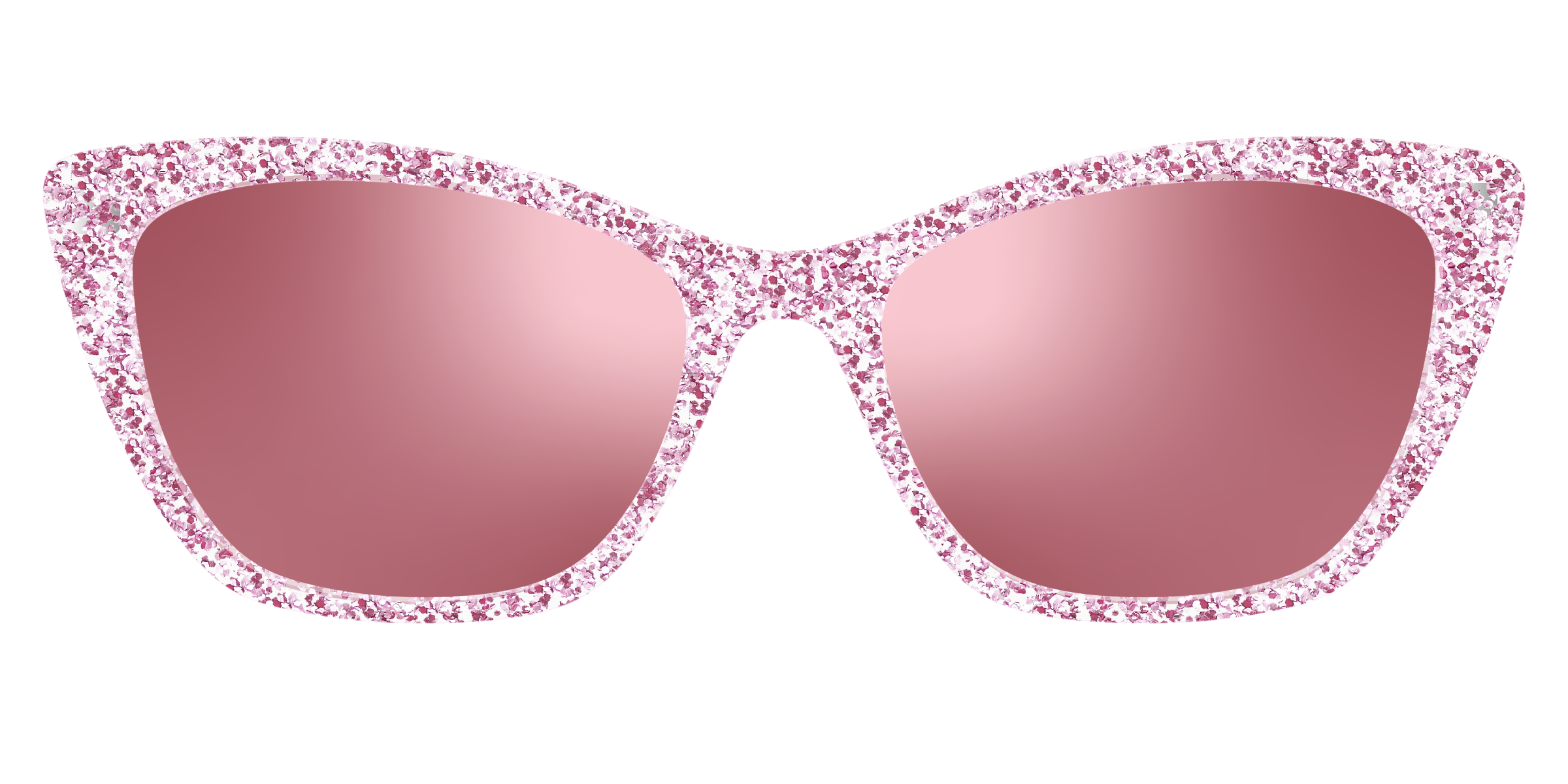 Pair Eyewear Sun Tops Rose Gold Sparkle clip sole 147