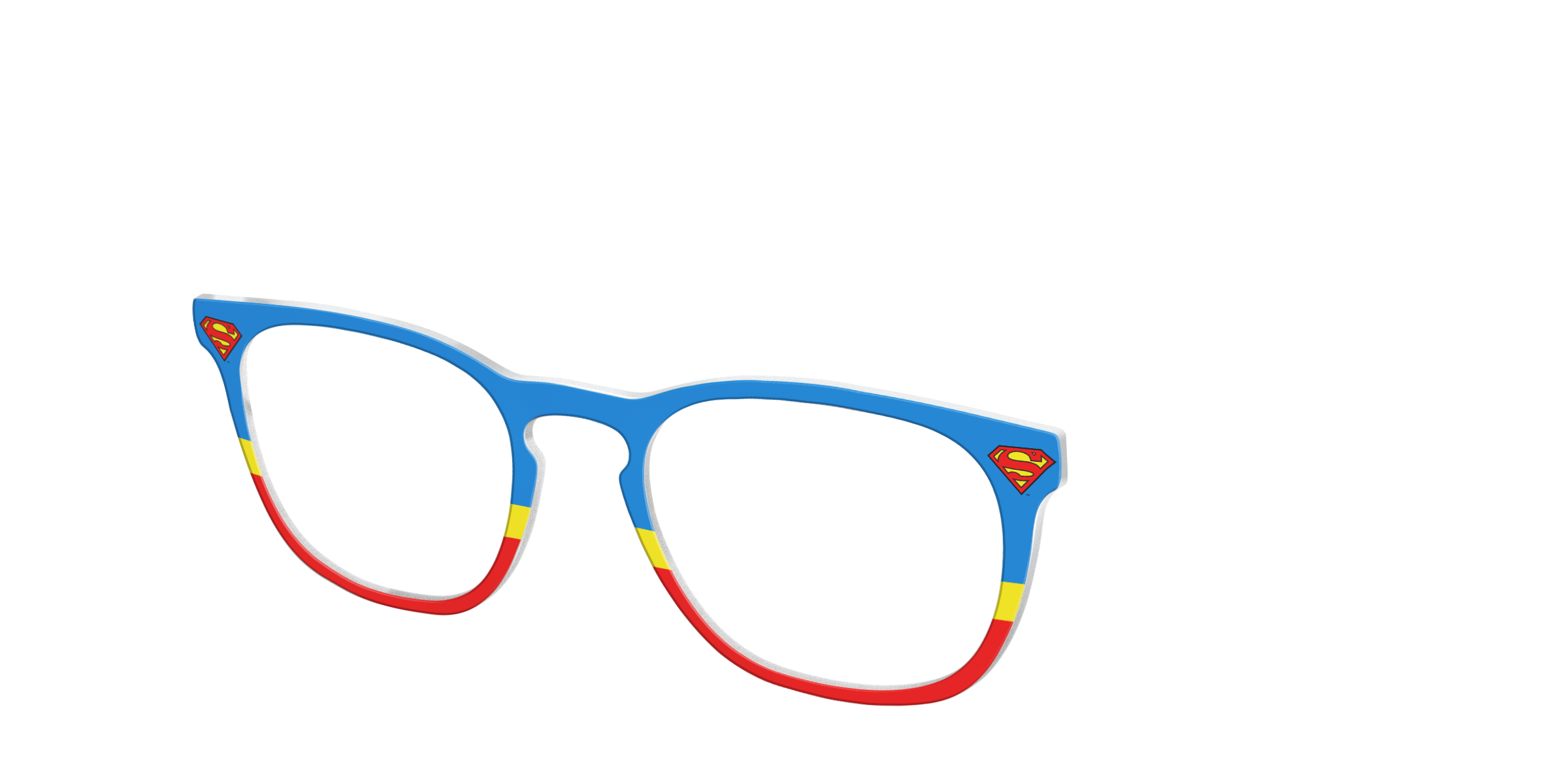 Pair Eyewear Collabs The Superman Suit Top Blu Rosso