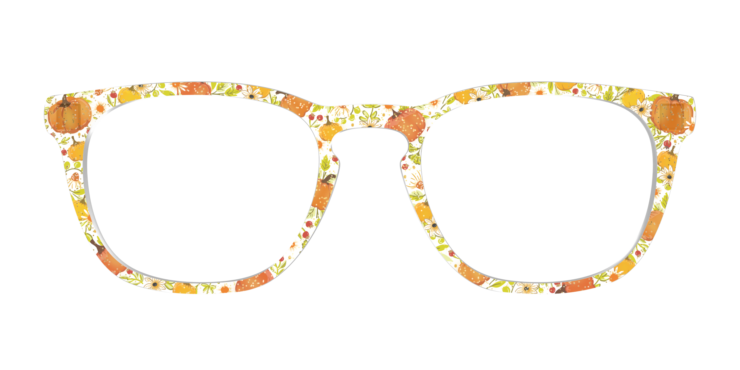Pair Eyewear Design Tops Pumpkin Patch top glitter arancione