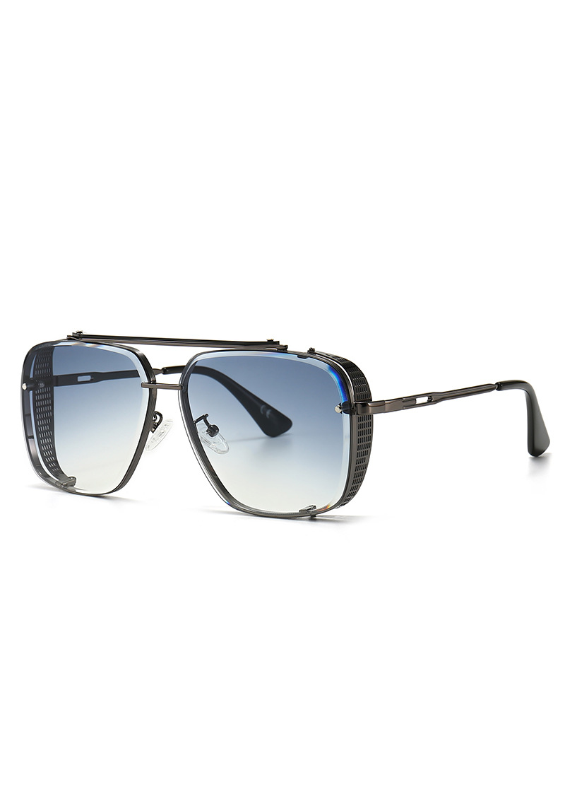 Ouyuan SS00001 Occhiali Sole Uomo Nero Polarizzati