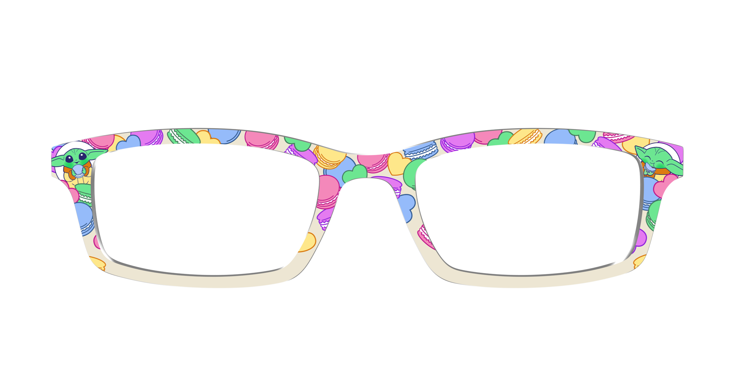Pair Collabs Grogu Snack Attack top occhiali fantasia verde
