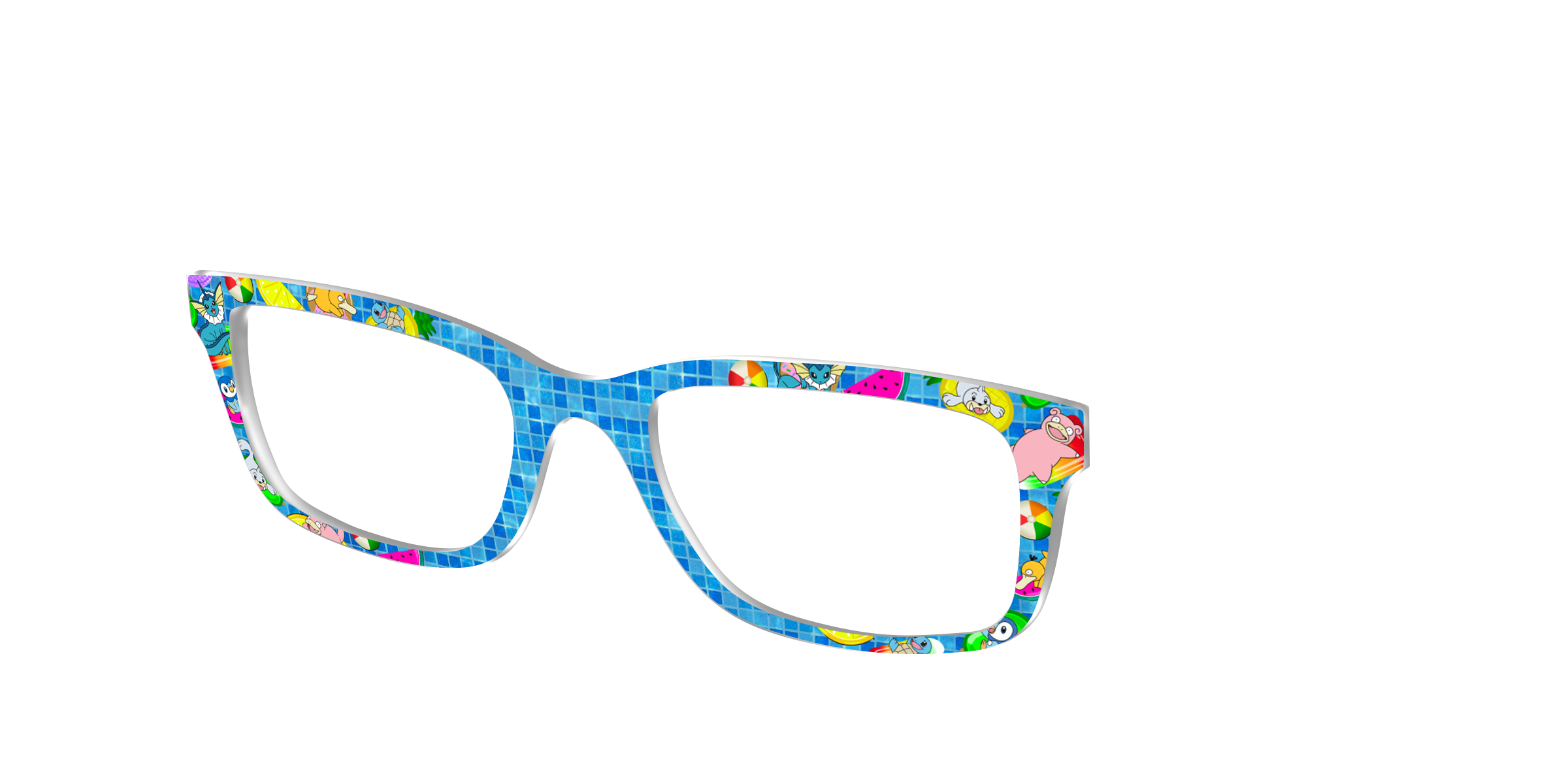 Pair Eyewear Collabs Water Type Top Occhiali Azzurro