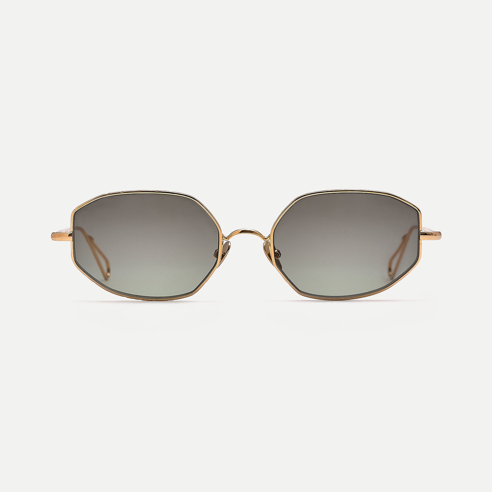 AHLEM Colombe occhiali da sole oro blu sfumato metallo
