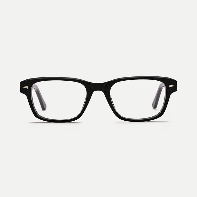 AHLEM Rousseau occhiali da vista black rettangolari acetato