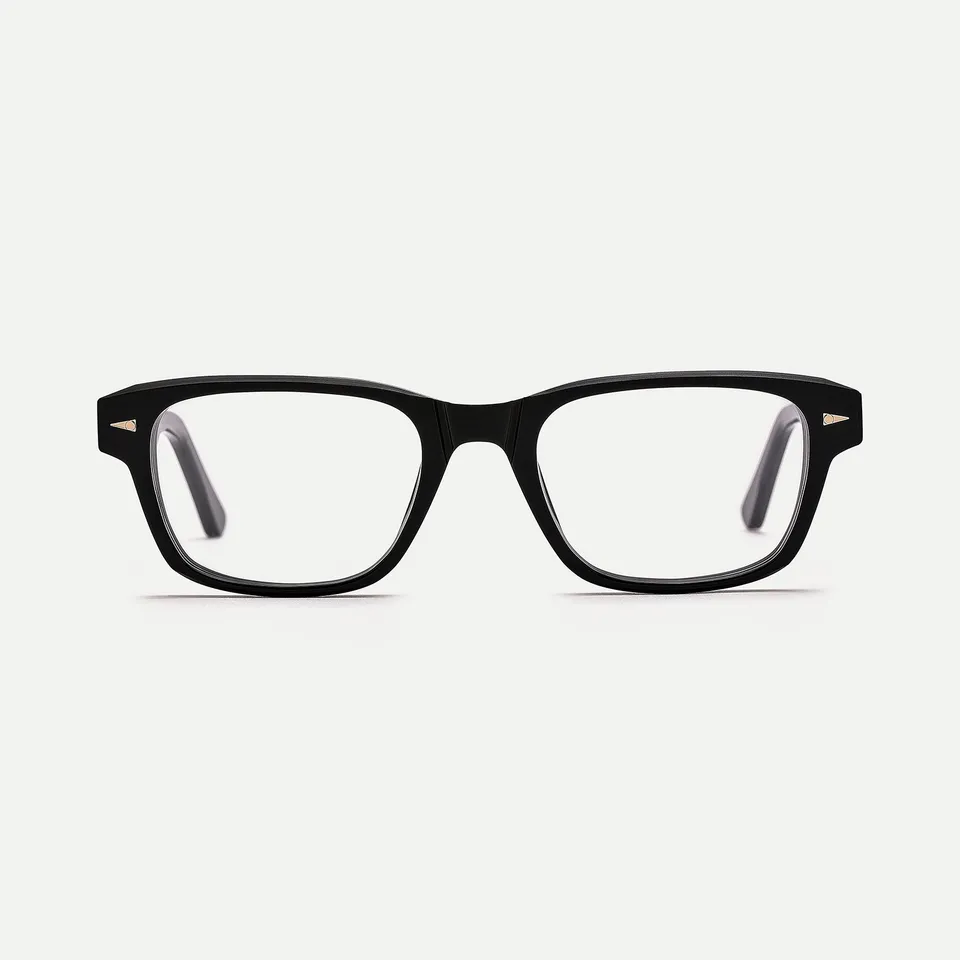AHLEM Rousseau occhiali da vista black rettangolari acetato
