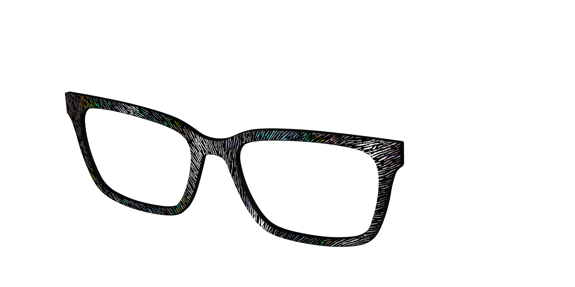 Pair Eyewear Design Tops Silver Holographic top occhiali 440