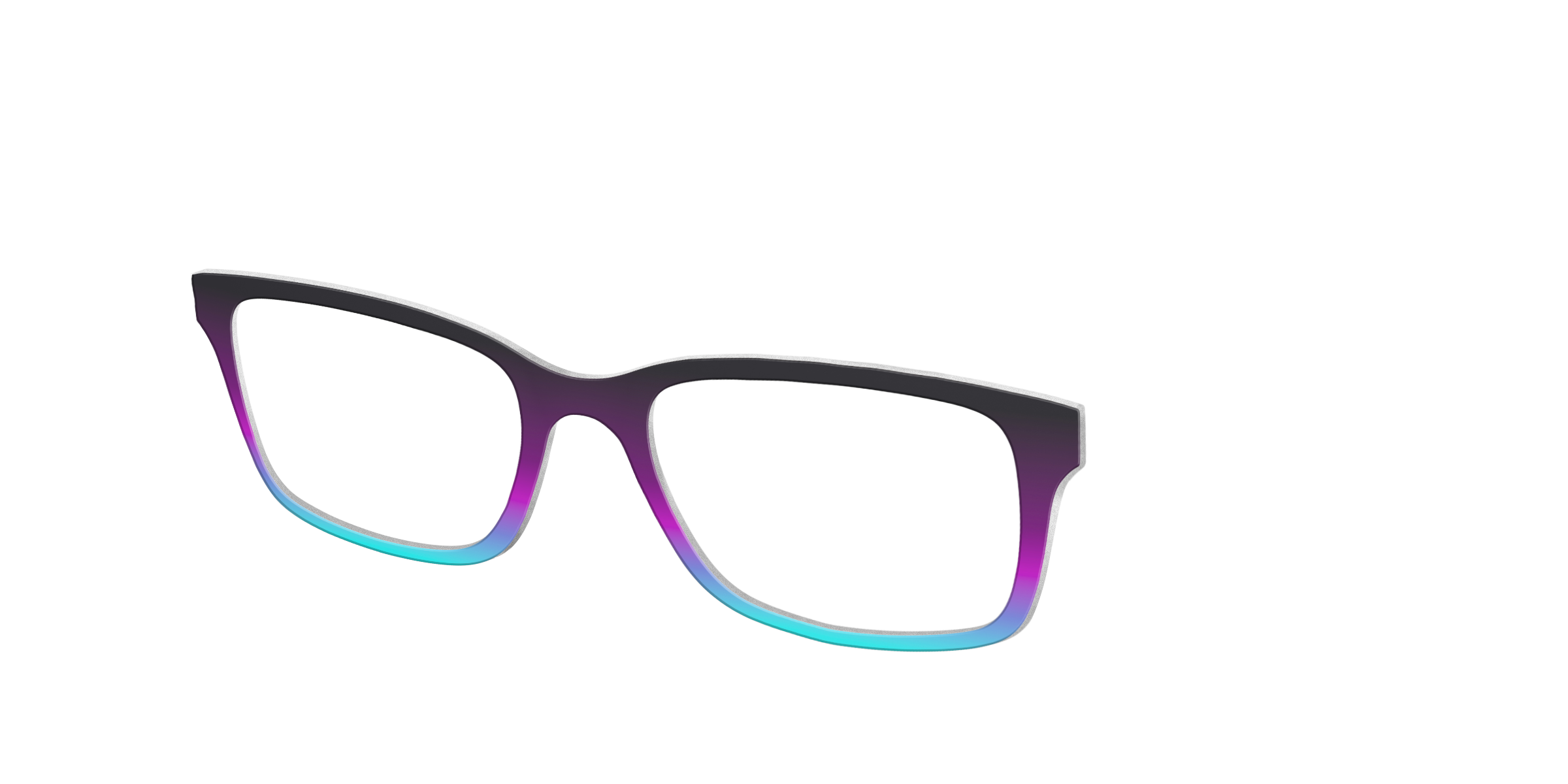 Pair Eyewear Solid Tops Licorice Seafoam top per occhiali sfumato