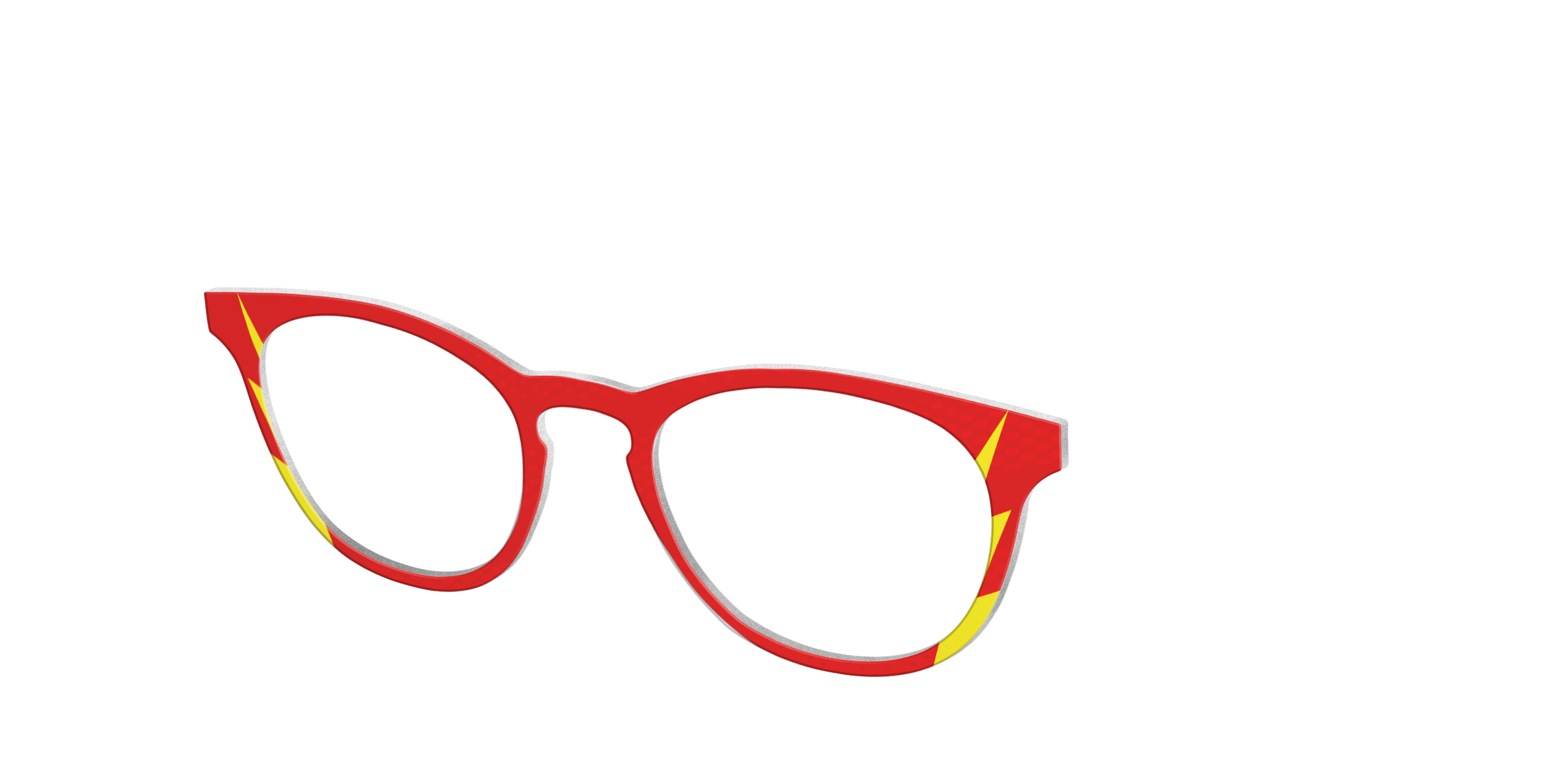 Pair Eyewear Collabs The Flash top occhiali Cedro rosso