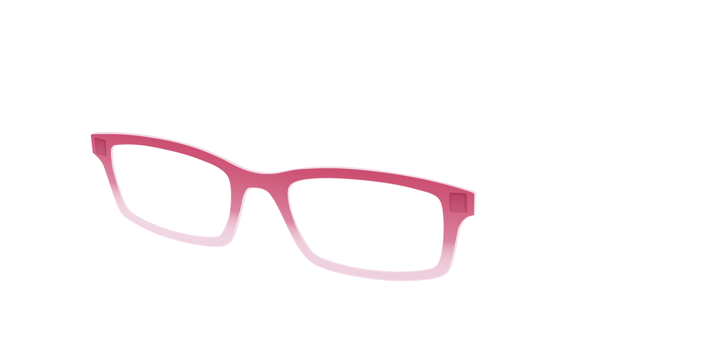 Pair Eyewear Solid Tops Flamingo Blush Gradient top rosa