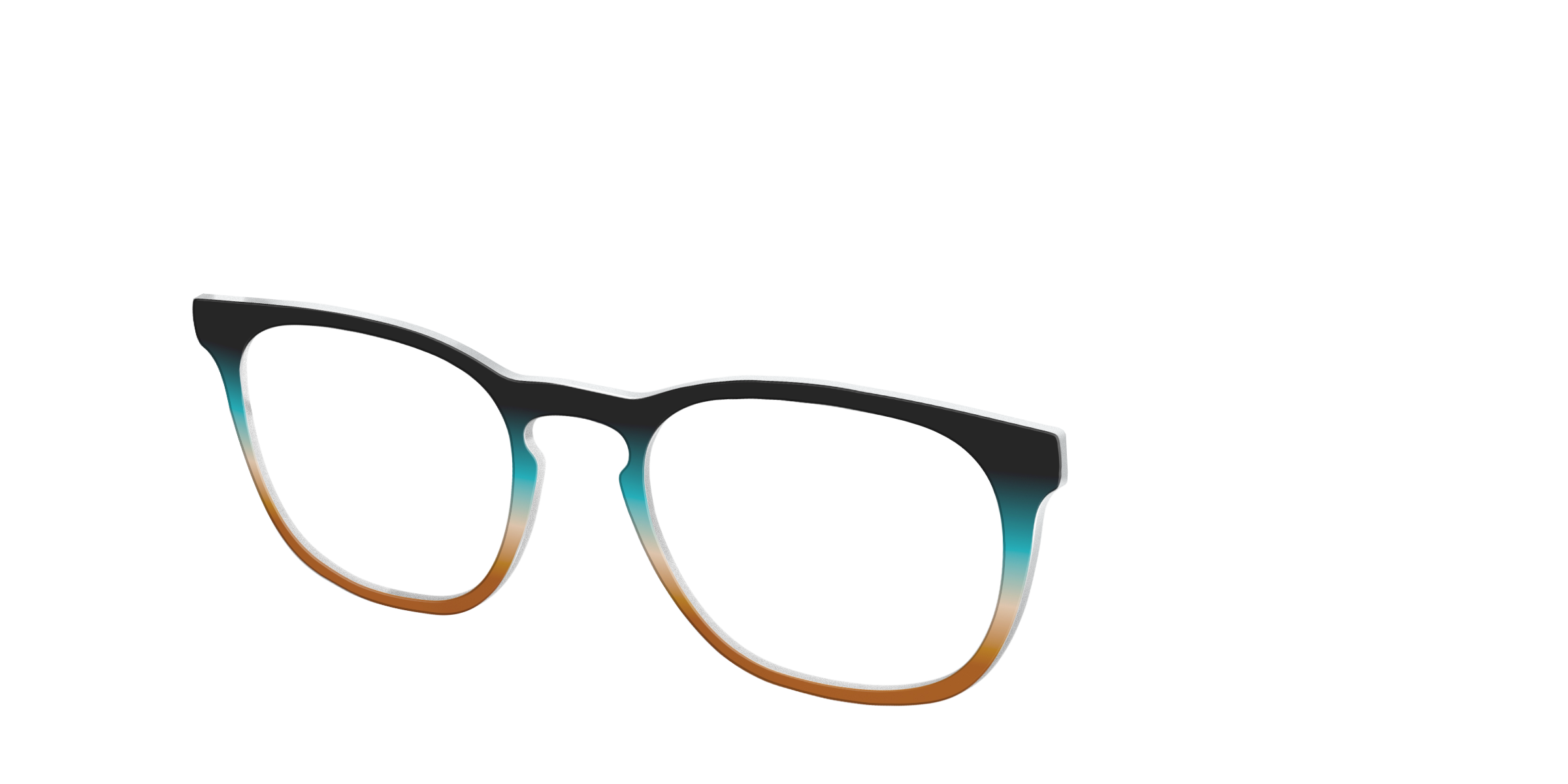Pair Eyewear Solid Onyx Rust Gradient top occhiali SE3