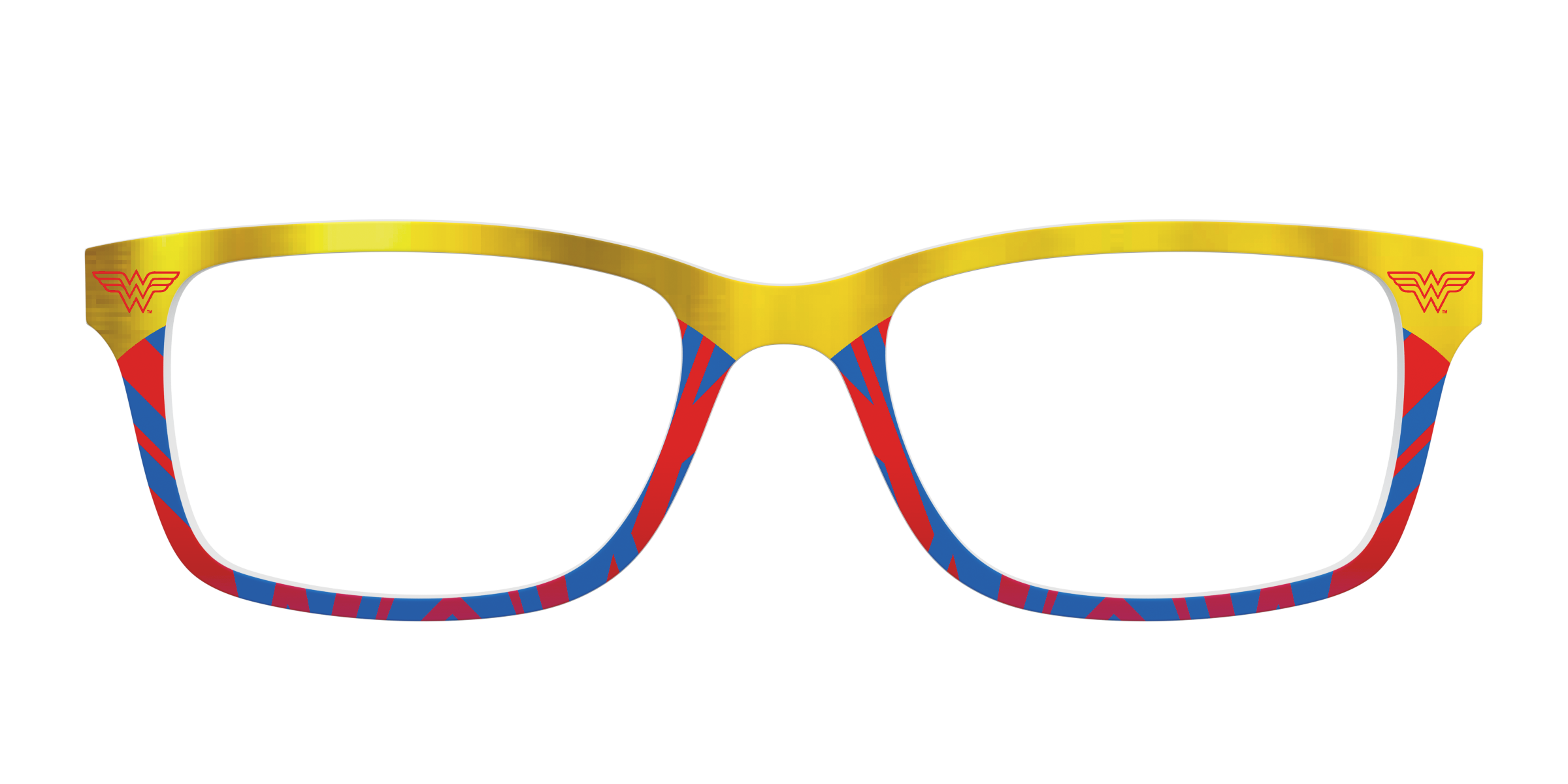Pair Eyewear Collabs Wonder Woman Suit top occhiali DC7 rosso
