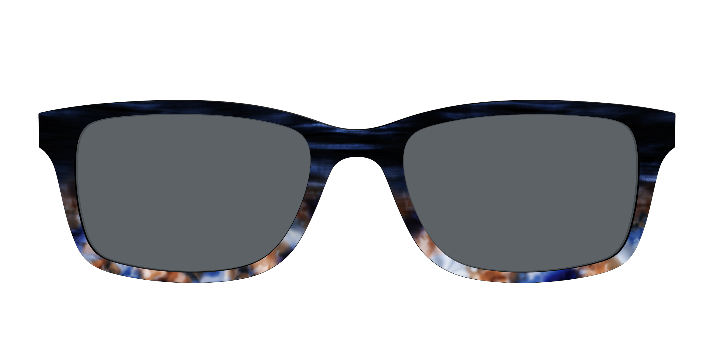 Pair Eyewear Sun Tops Polarized Blue Horn Tortoise clip sole