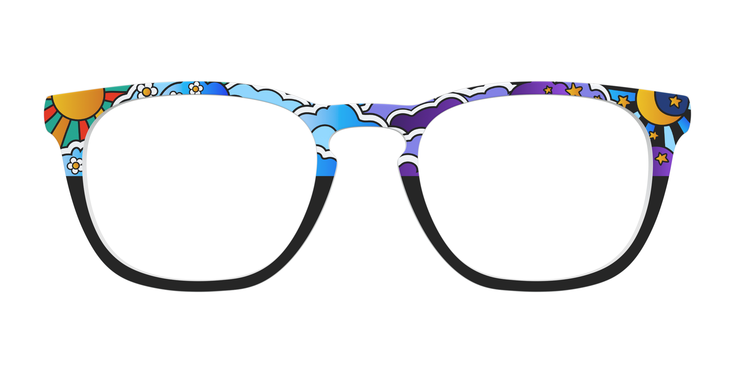 Pair Eyewear Design Tops Far Out Skies top magnetico blu