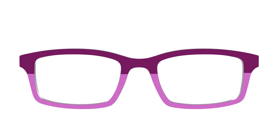 Pair Eyewear Design Tops The Mulberry & Orchid Split top occhiali