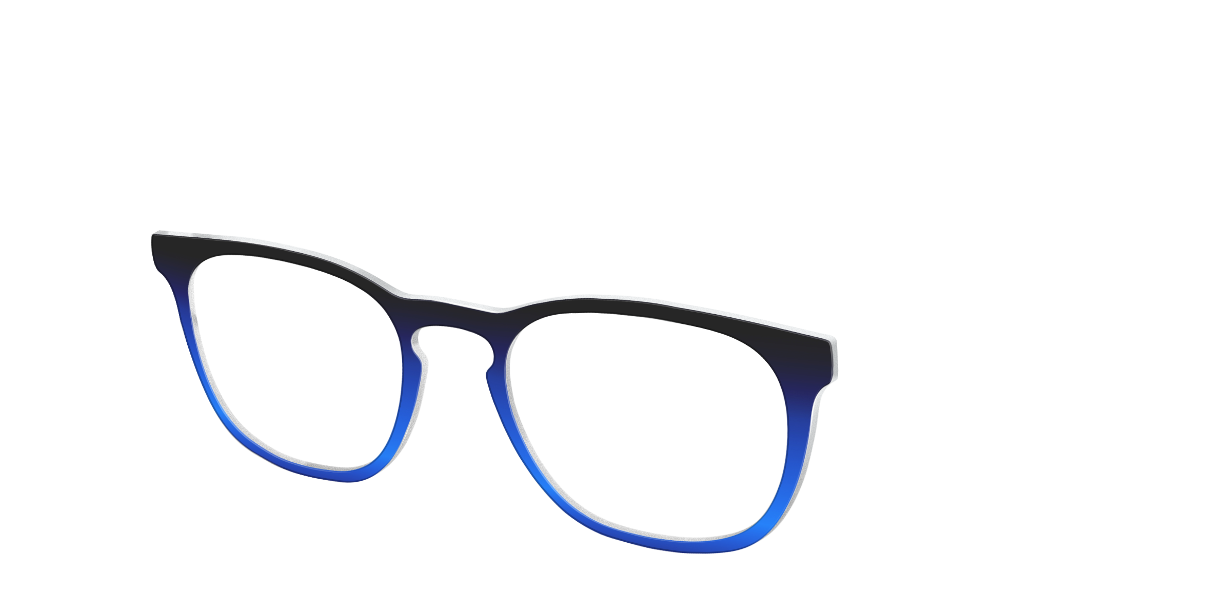 Pair Eyewear Solid Tops Black to Blueberry Gradient top occhiali nero blu