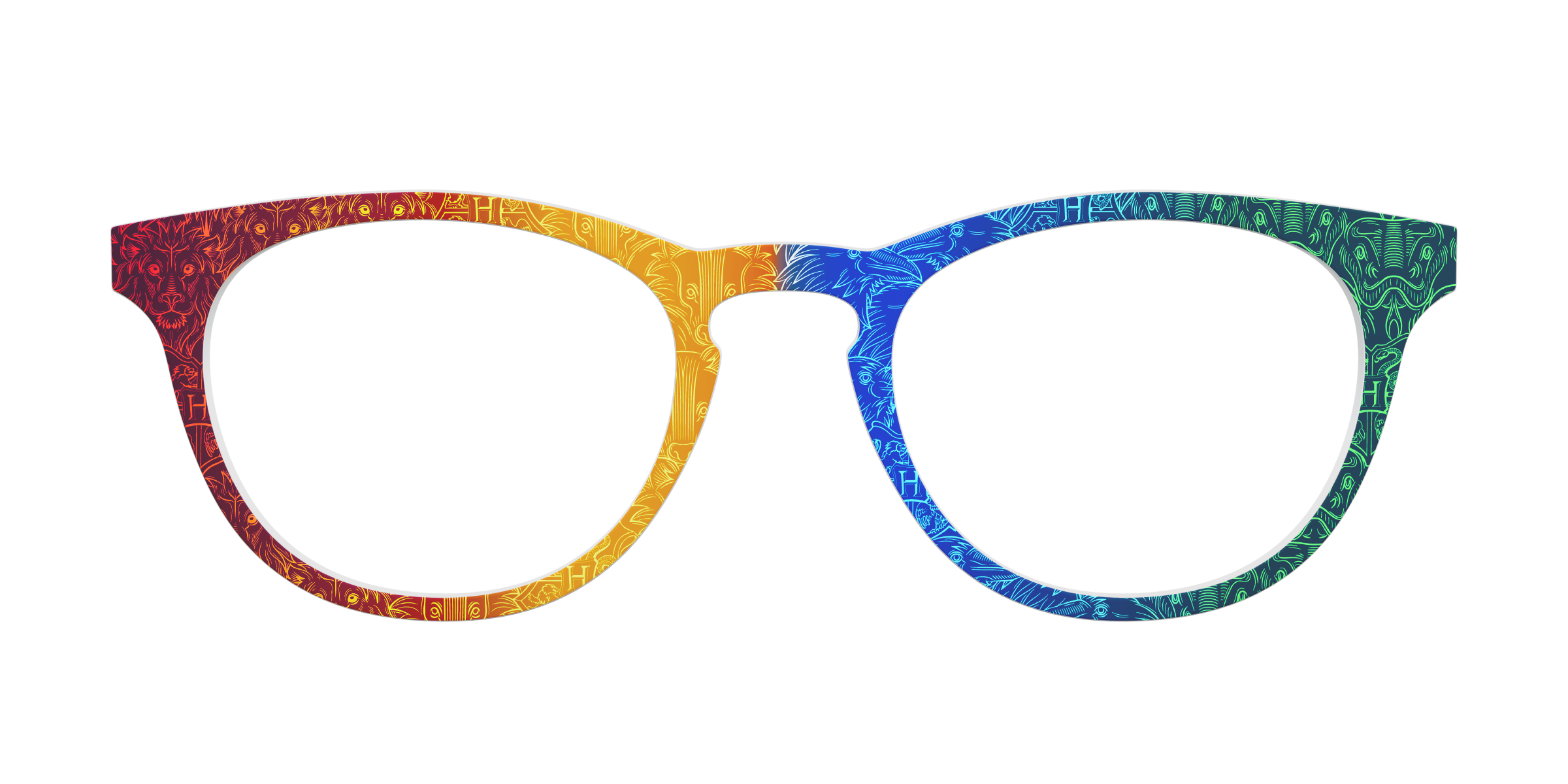 Pair Eyewear Collabs Hogwarts Houses top occhiali Cedro