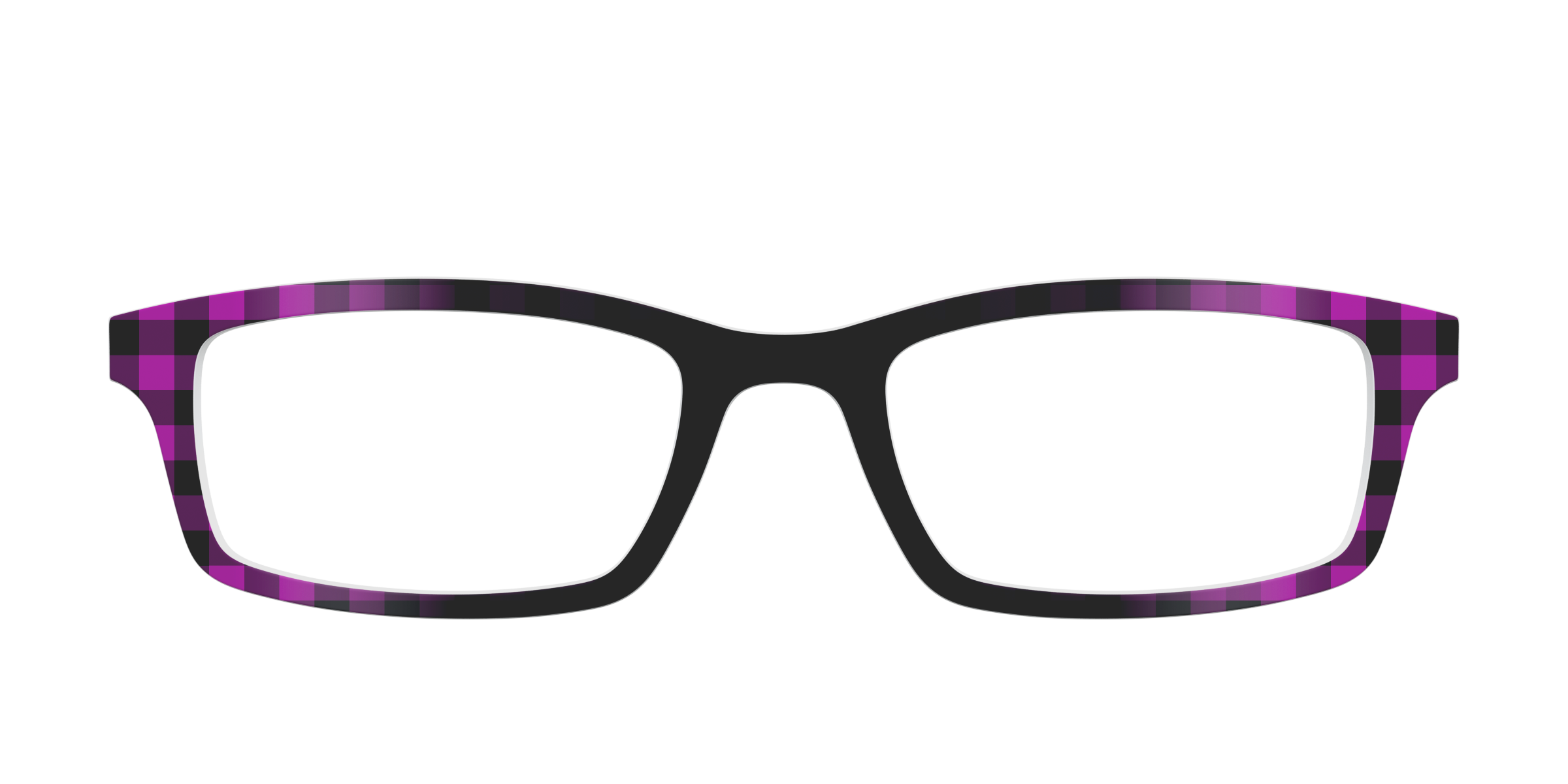 Pair Eyewear Solid Tops Reimagined Plaid top magnetico