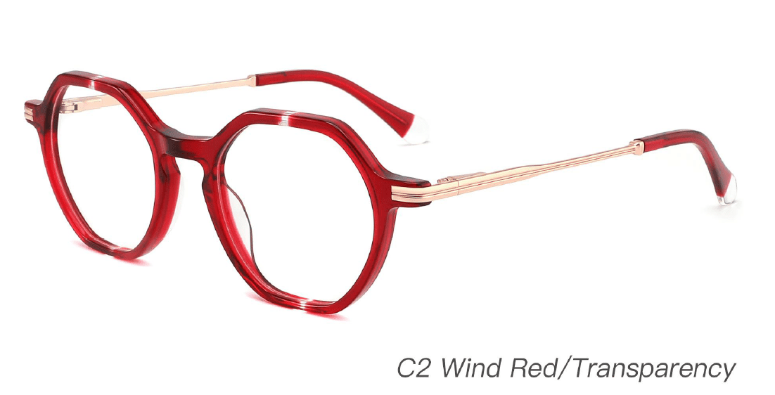 Ouyuan NOA23018 montatura occhiali acetato colorata 53-18-145