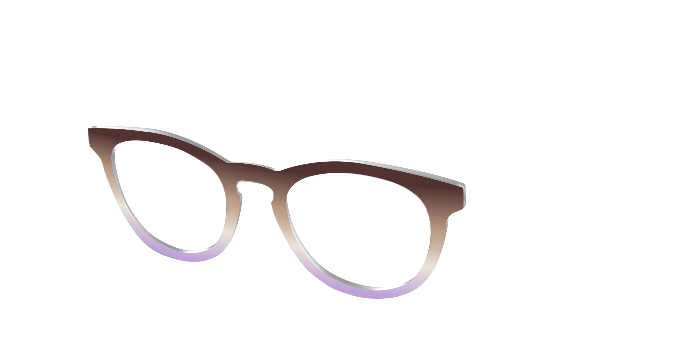 Pair Eyewear Design Tops HM04 top occhiali degradé mocha lilla