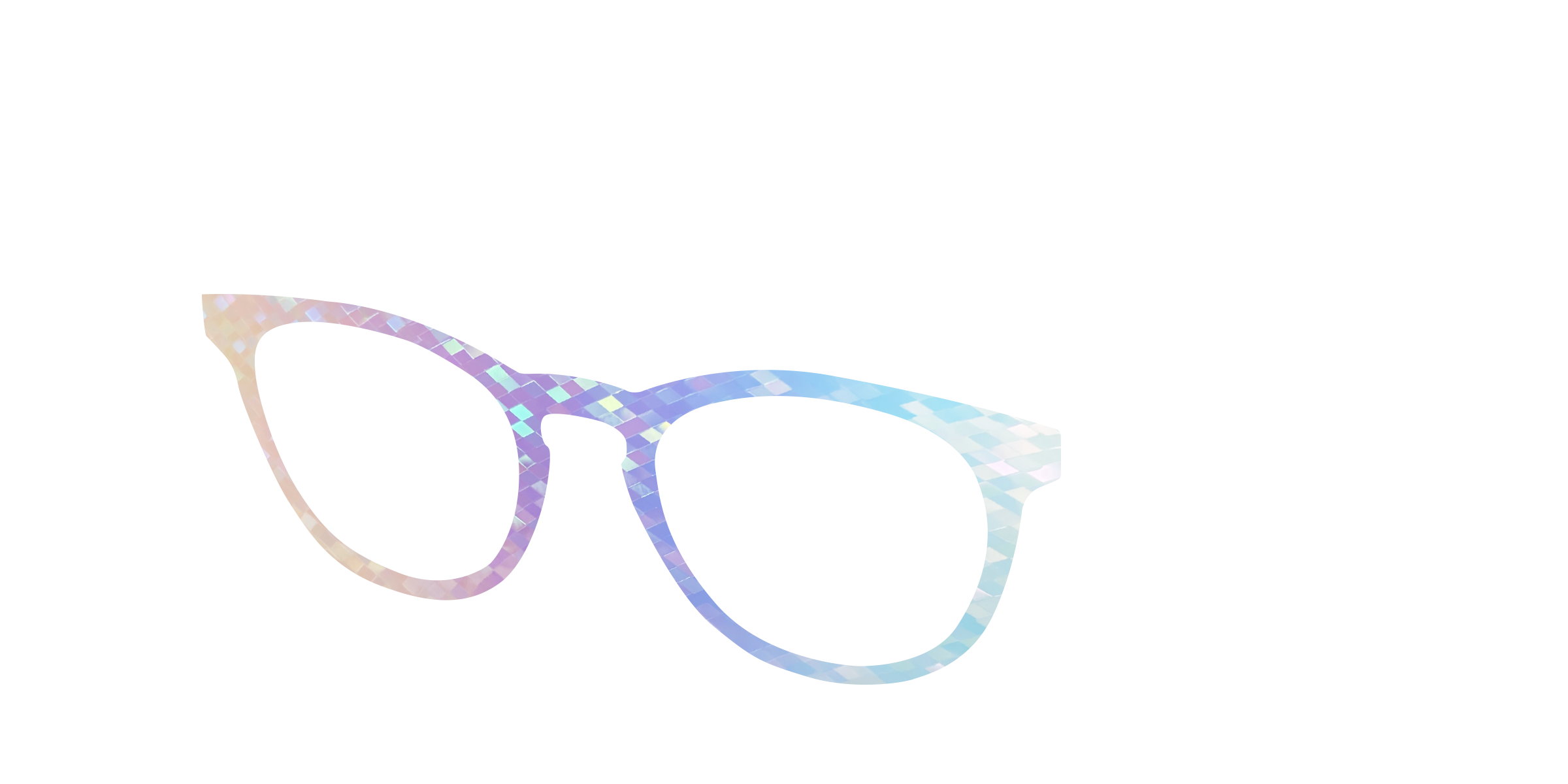 Pair Eyewear Design Tops Pastel Rainbow top per occhiali arcobaleno