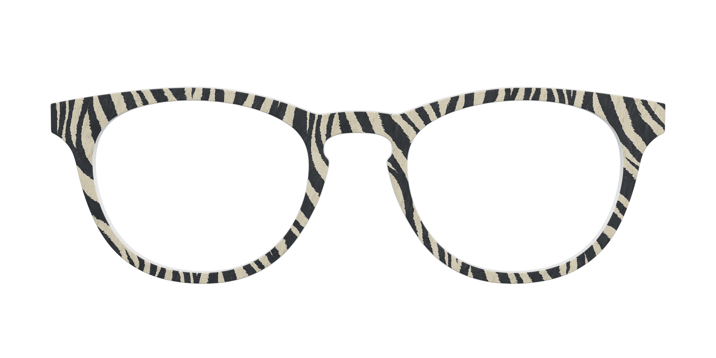Pair Eyewear Solid Tops Zebra Stripes top occhiali bianco