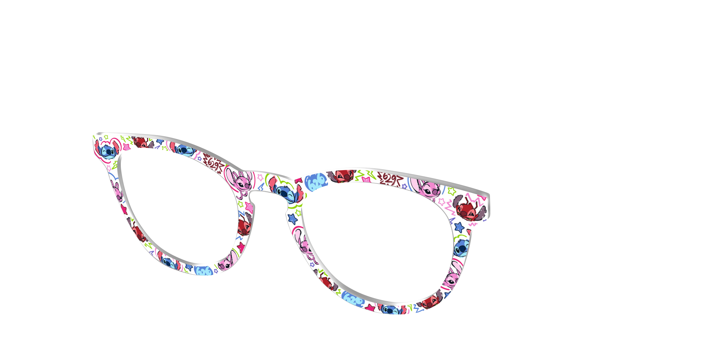 Pair Eyewear Collabs Stitch & Friends Doodles top per occhiali