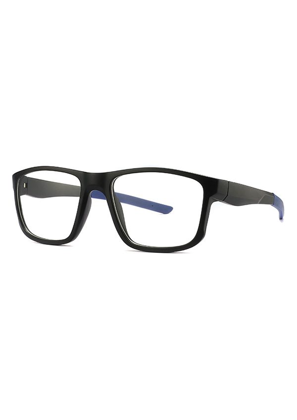 Ouyuan TR082003 montatura sportiva TR90 nera-blu