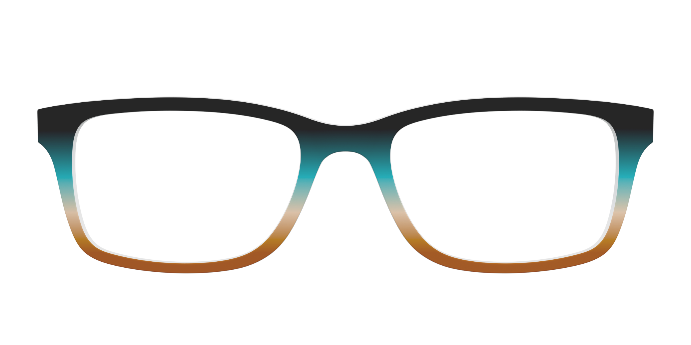 Pair Eyewear Solid Onyx Rust Gradient top occhiali SE3