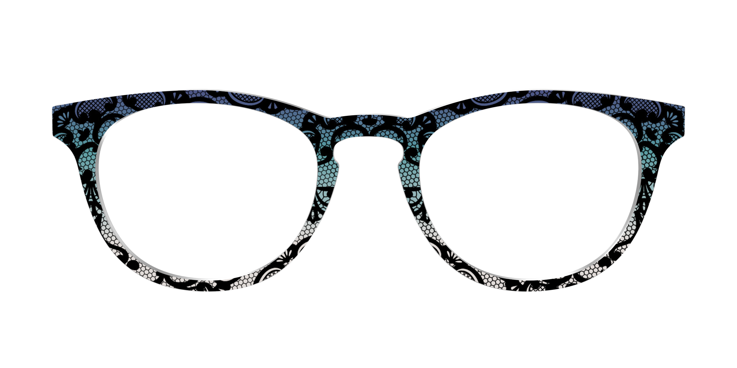 Pair Eyewear Design Tops The Gothic Gradient Lace top pizzo nero