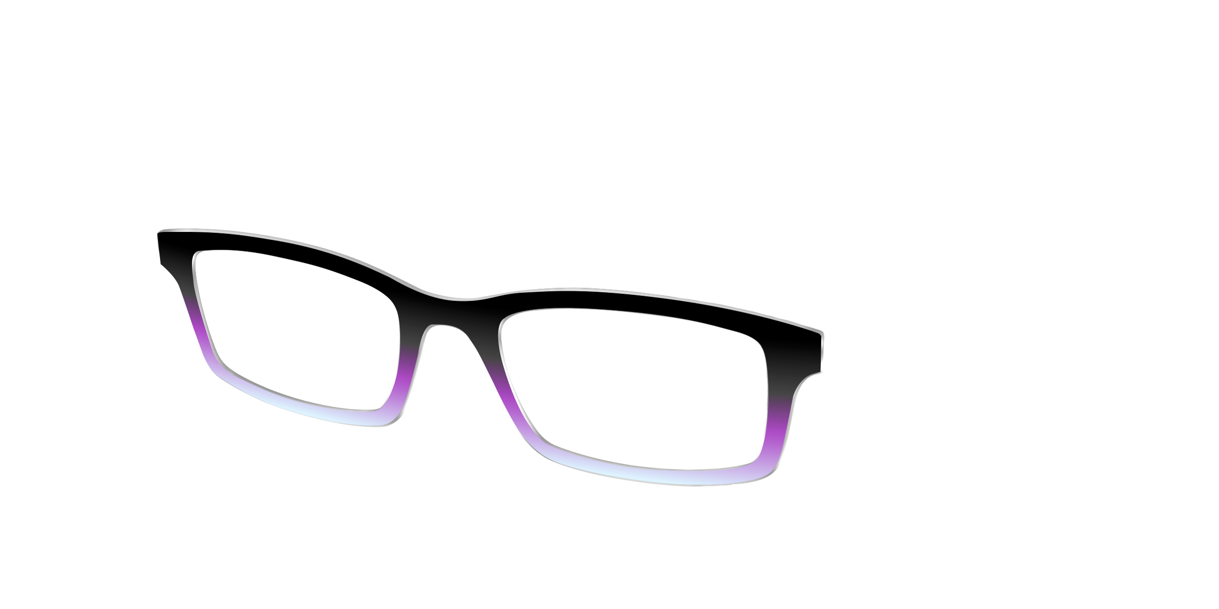 Pair Eyewear Design Tops Black Periwinkle Gradient top FG03