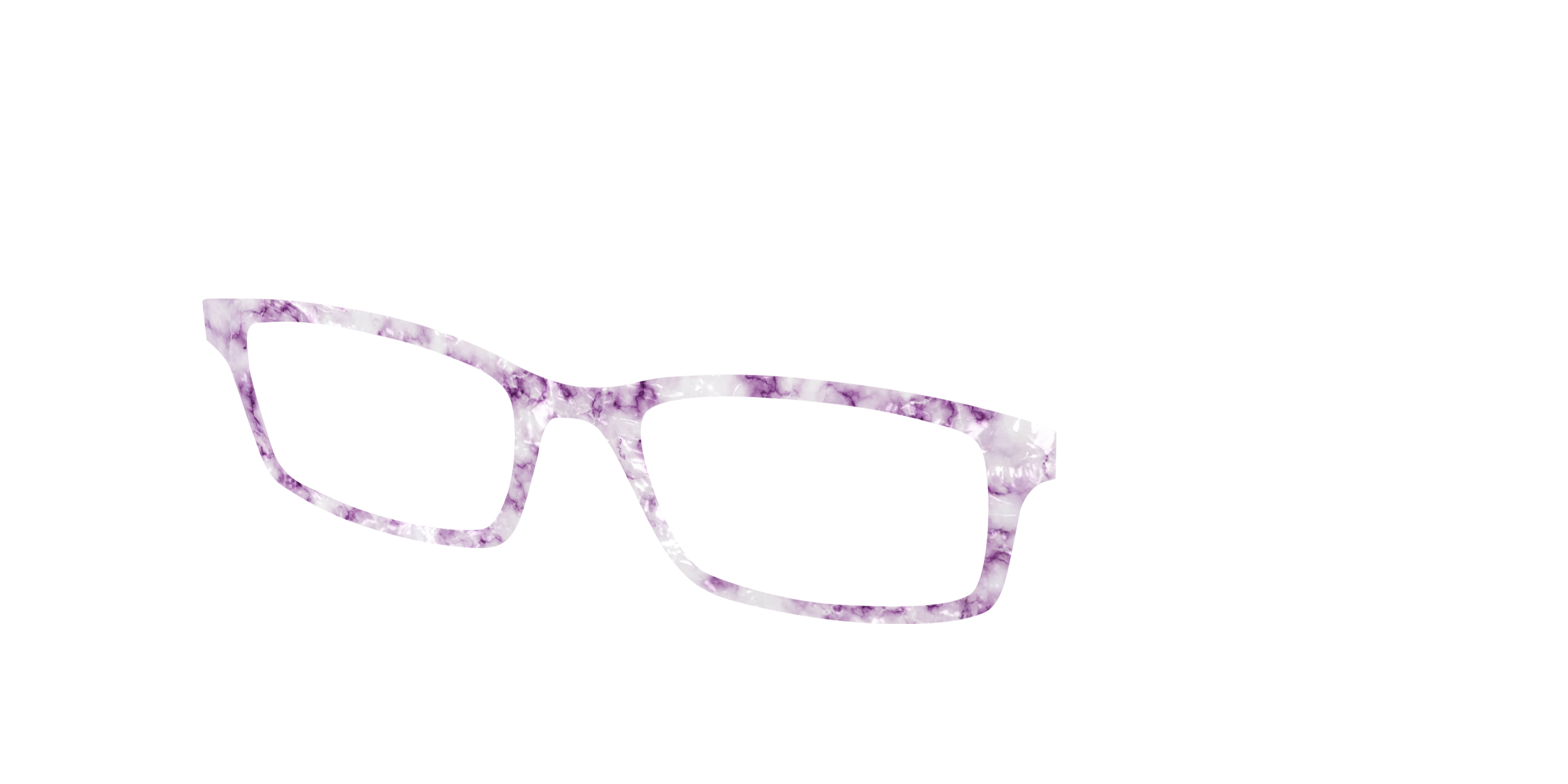 Pair Design Tops The Violet Pearl Marble top occhiali viola perla