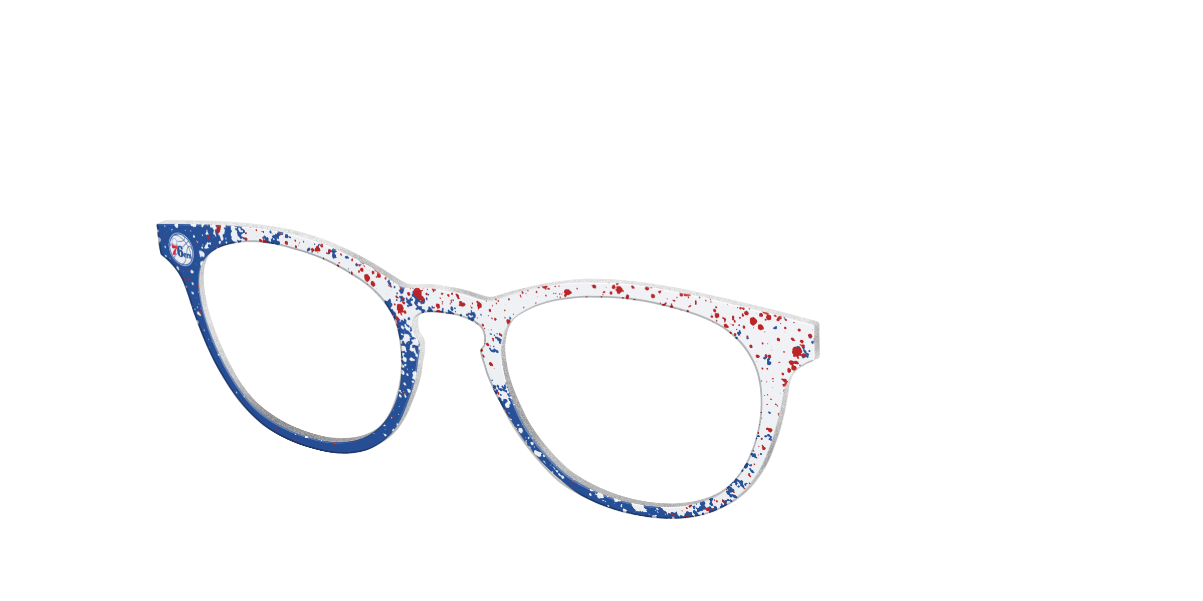 Pair Eyewear School Spirit 76ers Splatter top per Brook
