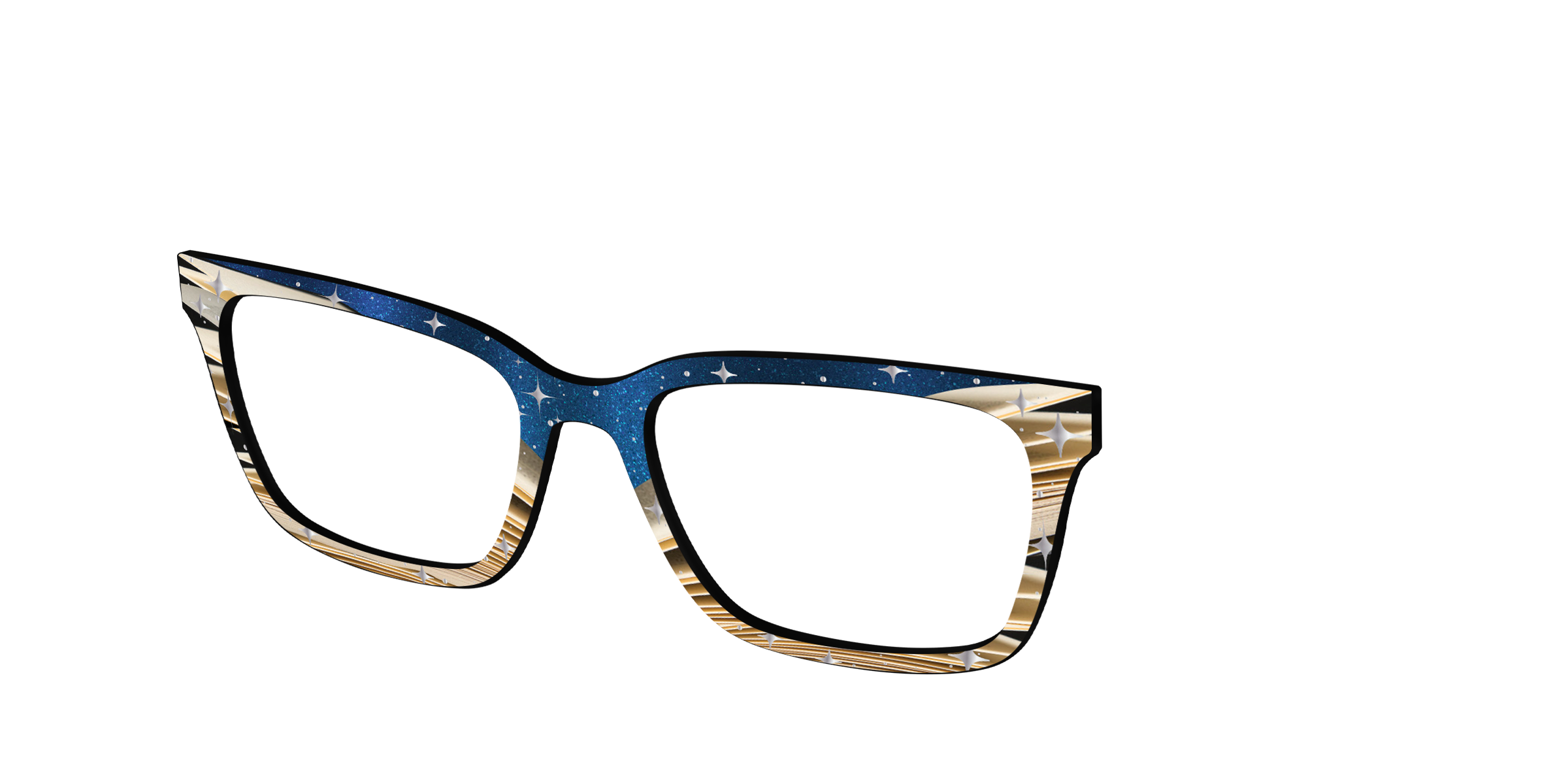 Pair Eyewear Design Tops Enchanted Pages Shimmer top argento