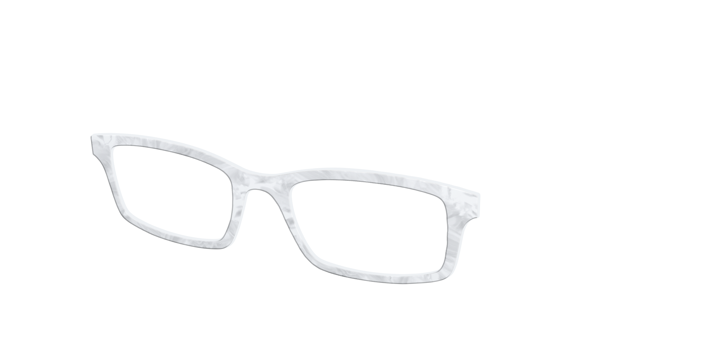 Pair Eyewear Solid Tops White Pearlescent top occhiali bianco