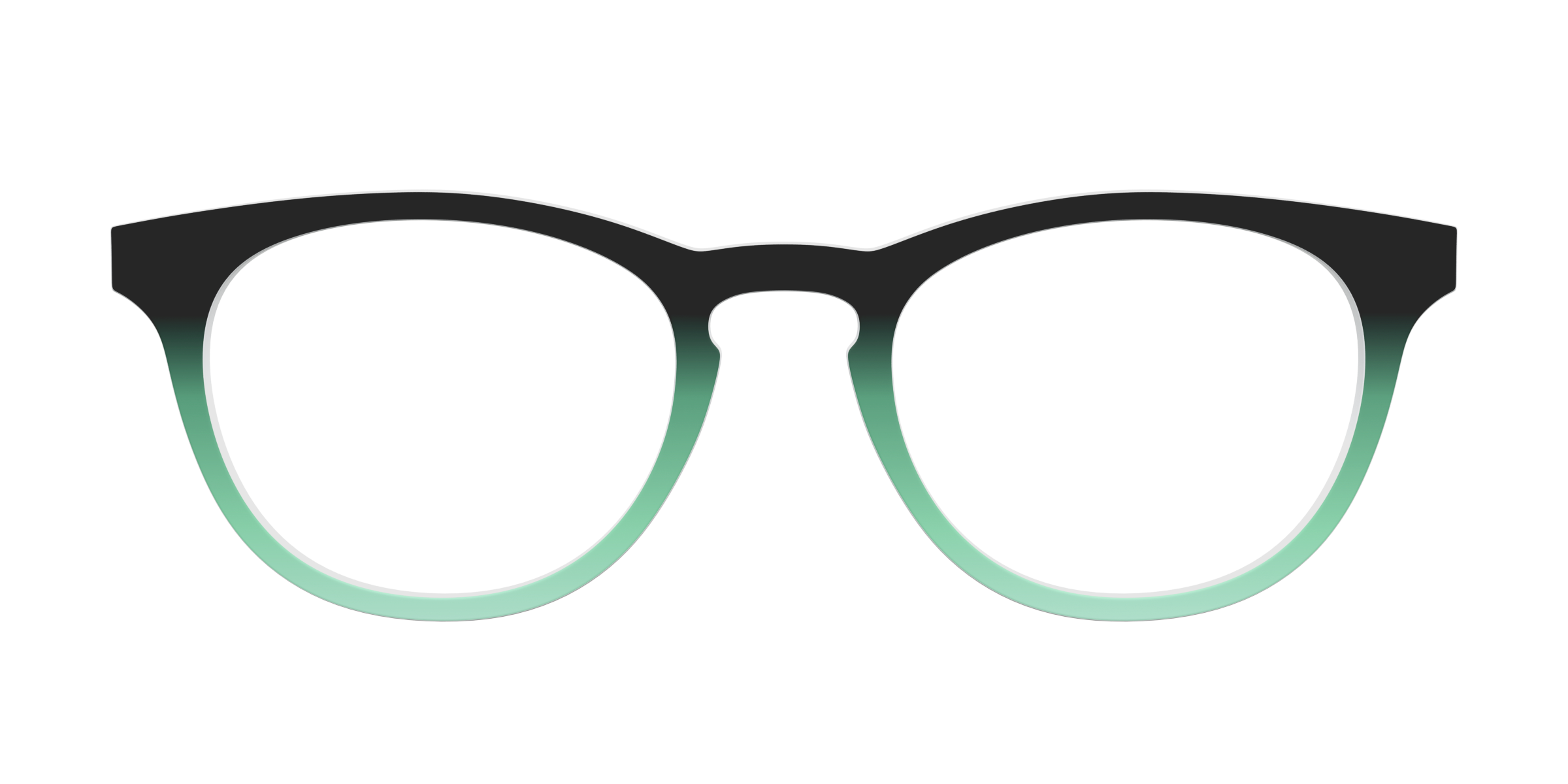 Pair Eyewear Solid Tops Black Spearmint Gradient top Serra