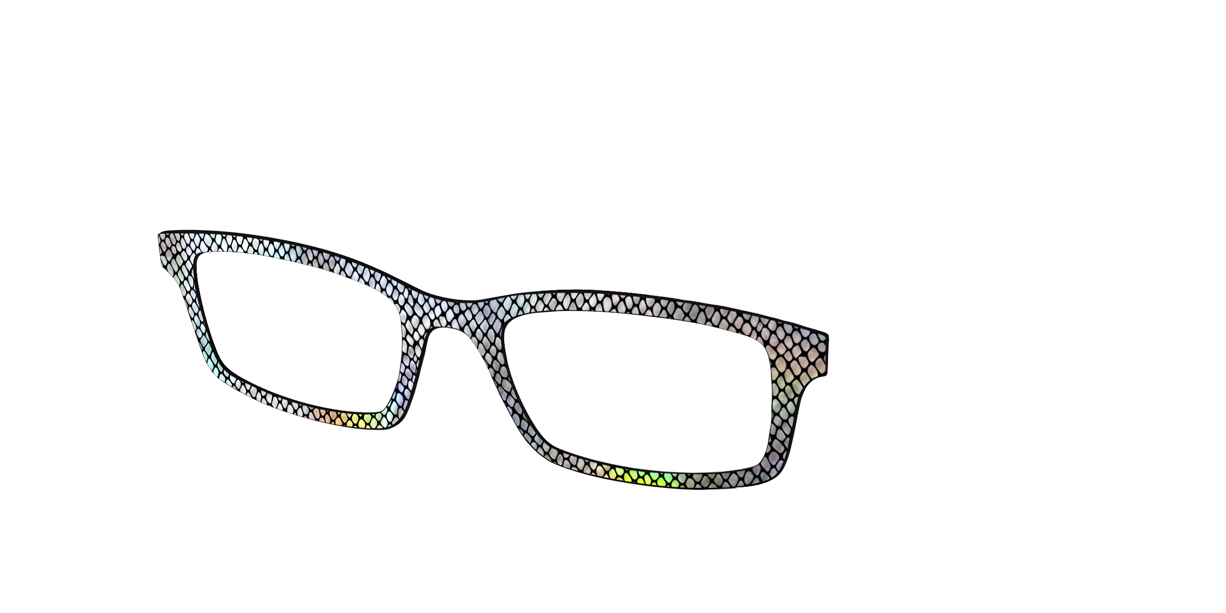 Pair Eyewear Design Tops The Iridescent Serpent top per occhiali