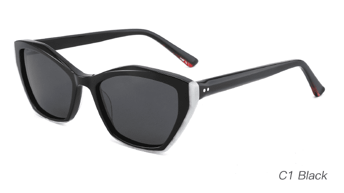 Ouyuan AS00008 occhiali da sole donna cat eye polarizzati