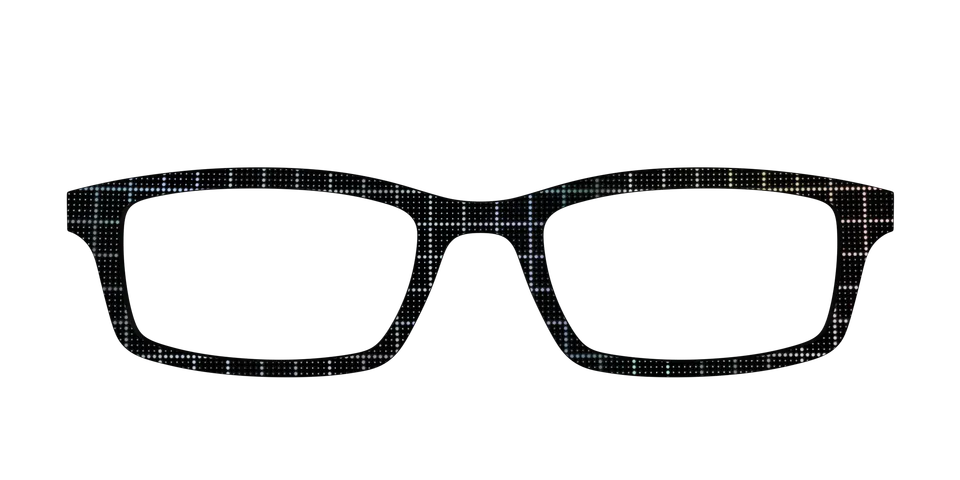 Pair Eyewear Design Tops Silver Iridescent Grid top argento