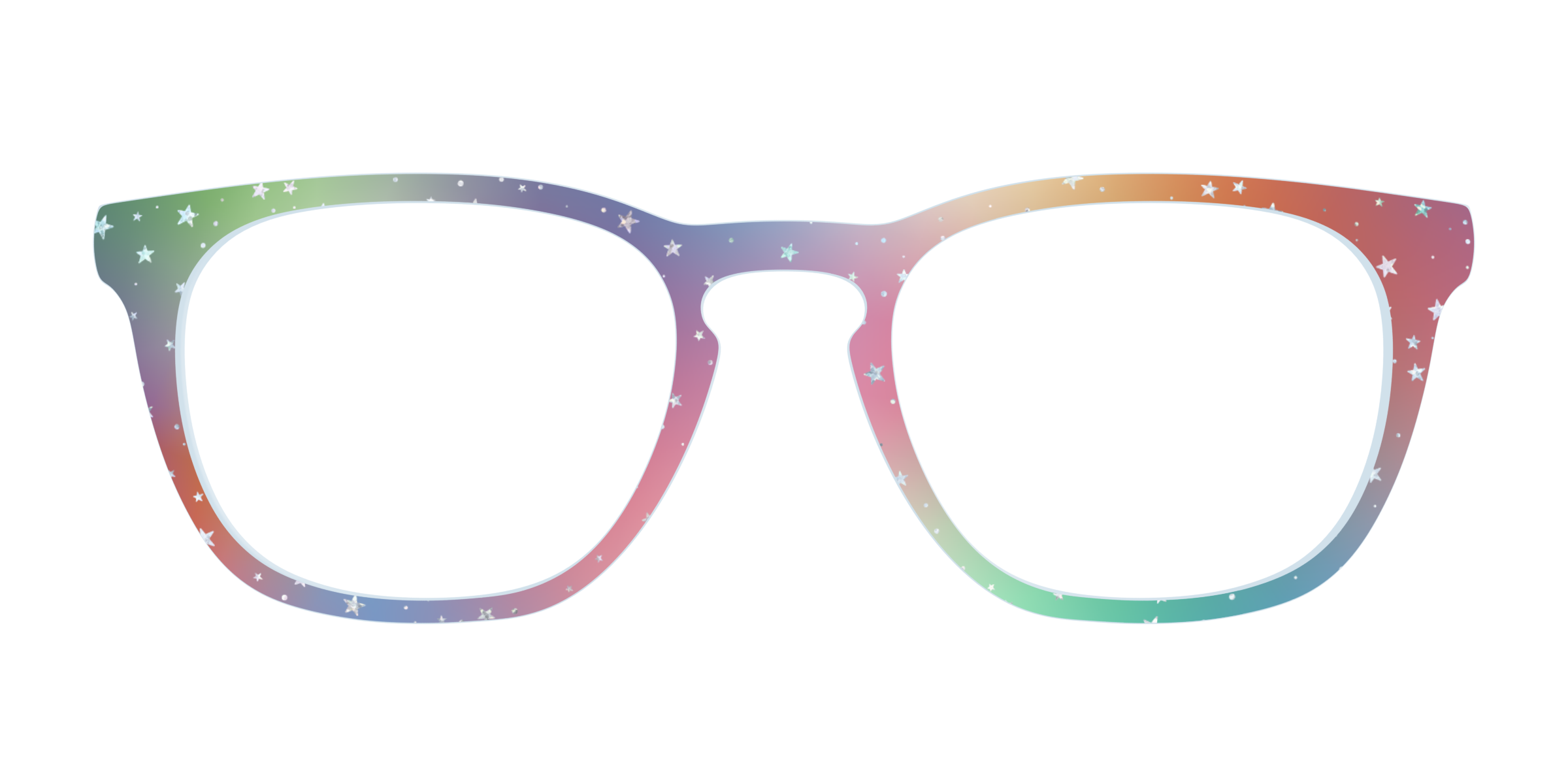 Pair Eyewear Design Tops Rainbow Holographic Celestial top magnetico