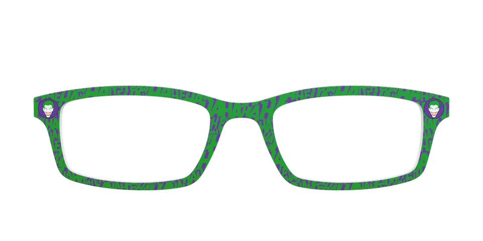 Pair Eyewear Collabs The Joker topper occhiali DC10 viola