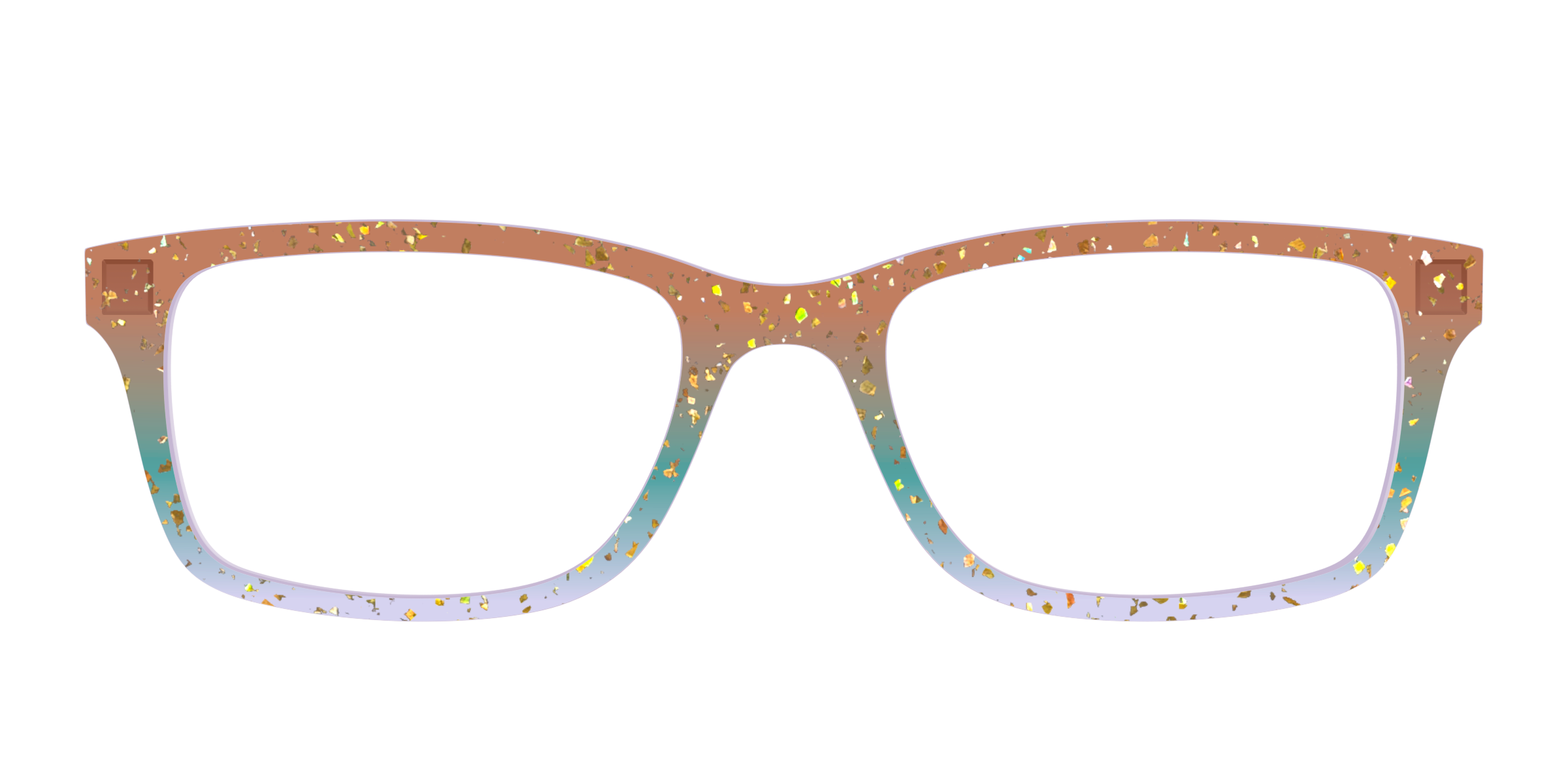 Pair Eyewear Design Autumnal Gradient Crystal top occhiali oro