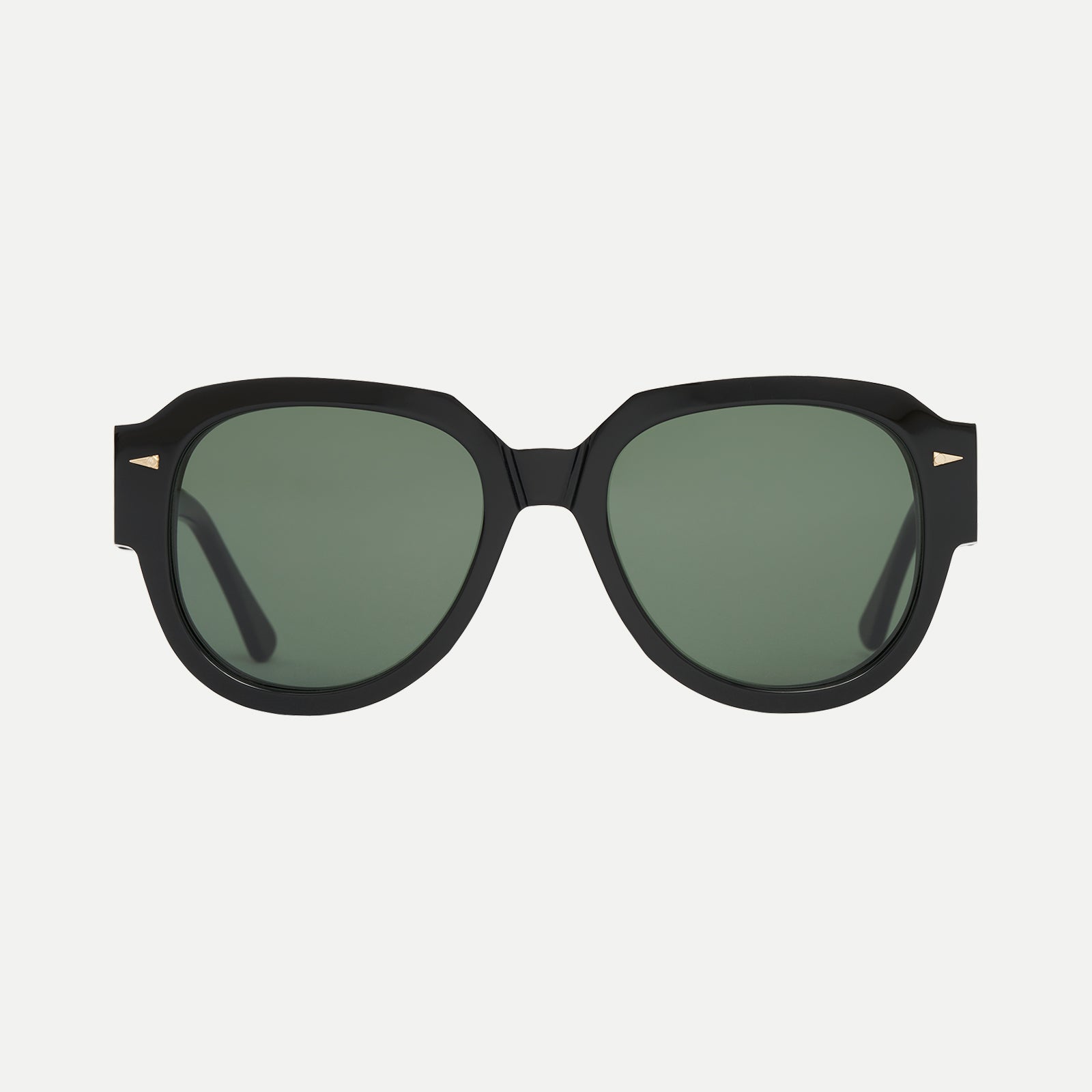 AHLEM Galliera occhiali da sole verde scuro grigio