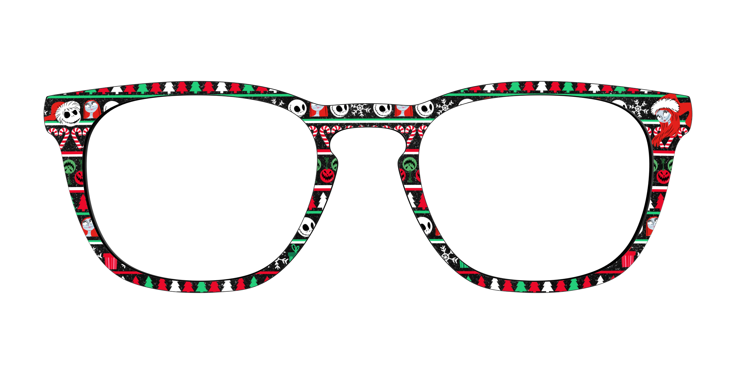 Pair Eyewear Collabs Frightfully Festive Shimmer top occhiali glitter