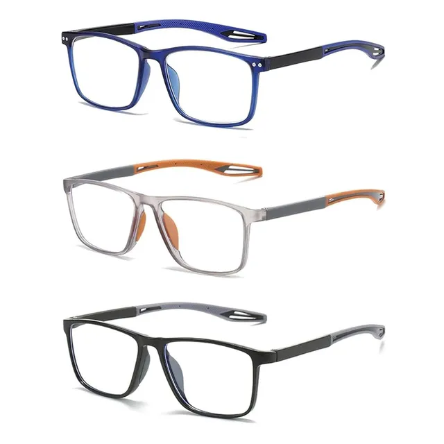 Hubeye TR90 Sports Occhiali Lettura 2,0 Quadrati 3 Paia Anti Blu