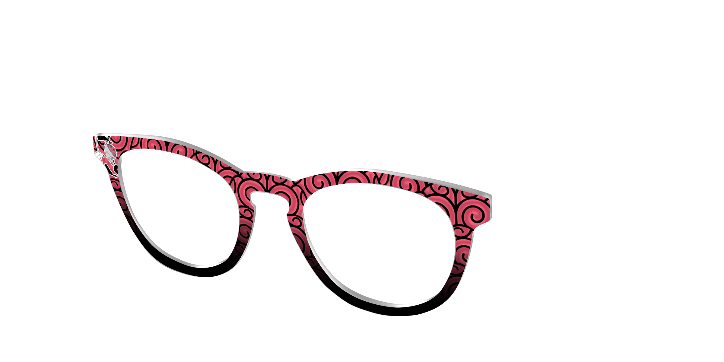 Pair Eyewear Collabs Dr Finkelstein top occhiali nero