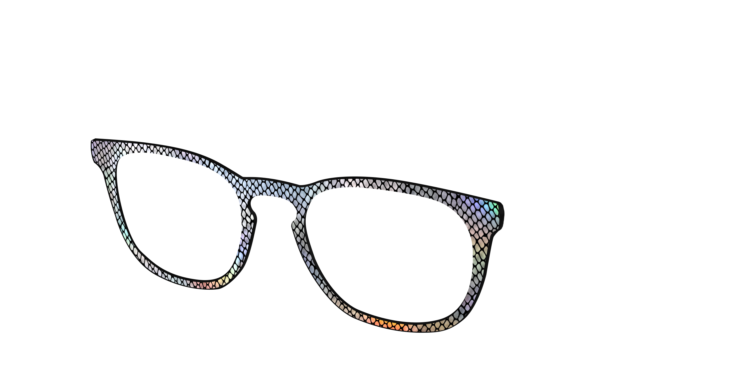 Pair Eyewear Design Tops The Iridescent Serpent top per occhiali