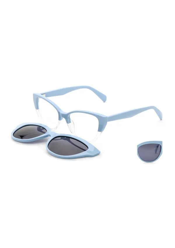 Ouyuan G5704 clip on occhiali cat eye acetato polarizzato