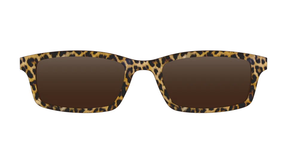 Pair Eyewear Sun Tops Cheetah Spots clip sole maculato