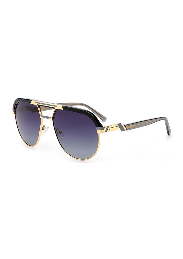 Ouyuan OYMB1305S occhiali da sole doppio ponte nero